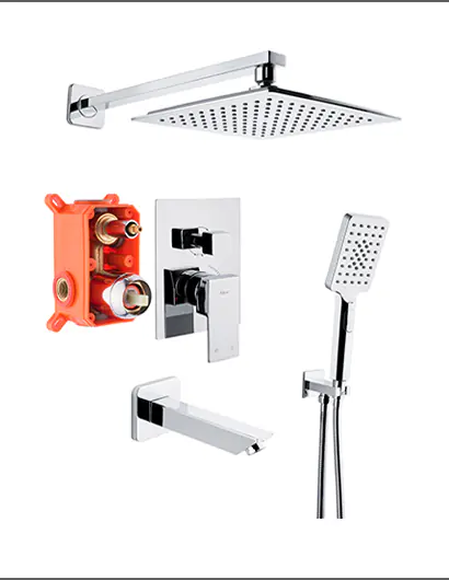 Ankastre Banyo Seti (3 Yollu) | Ankastre Serisi | Sakarya Batarya Modelleri