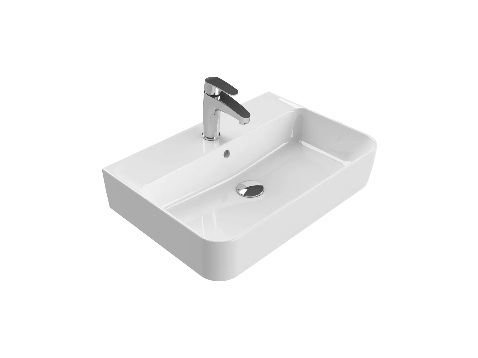 Etajerli Lavabo, Hera 60X42 Cm (Duvara Sıfır) | Sakarya Lavabo Modelleri | ADADUŞ