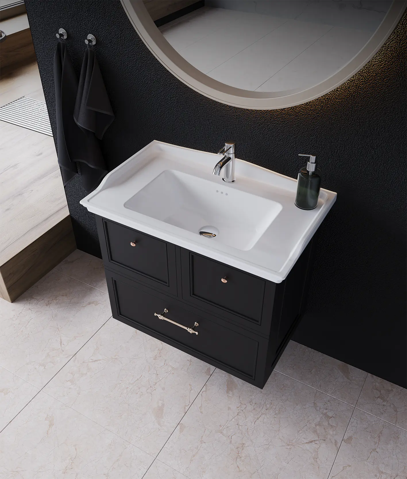 Etajerli Lavabo, Kapadokya, 65X48 Cm | Sakarya Lavabo Modelleri | ADADUŞ