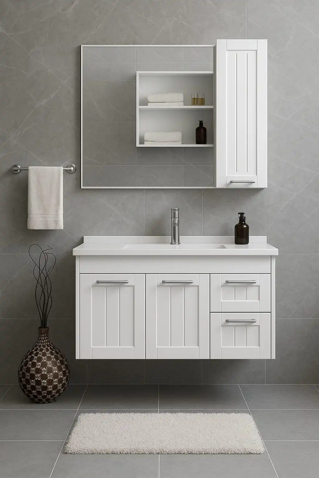 Prag Serisi | Sakarya Banyo Dolabı Modelleri | ADADUŞ