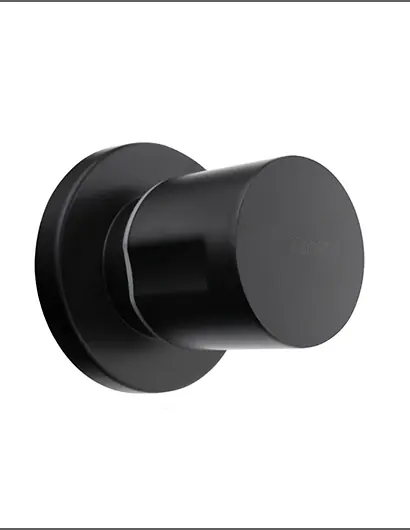 Yuvarlak Siyah Ara Kesme Valfi 1/2 (Aç-Kapa) | Ankastre Valfler Serisi | Sakarya Batarya Modelleri