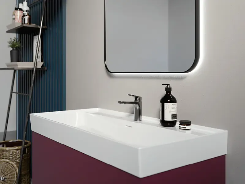 Etajerli Lavabo, Sharp, 100X48 Cm | Sakarya Lavabo Modelleri | ADADUŞ