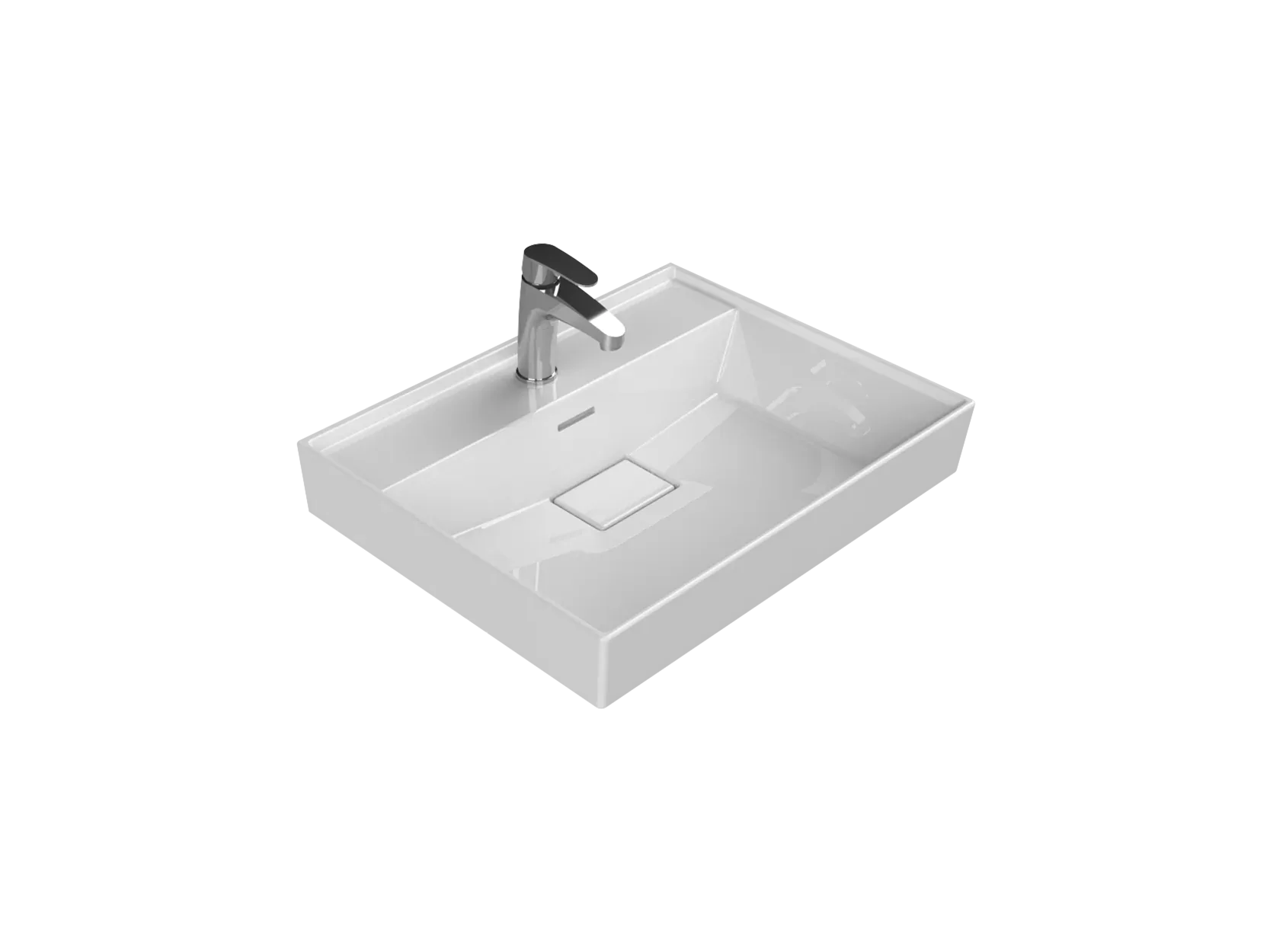 Etajerli Lavabo, Sharp, 60X48 Cm | Sakarya Lavabo Modelleri | ADADUŞ