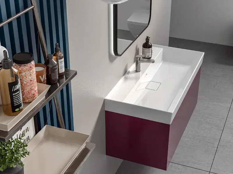 Etajerli Lavabo, Sharp, 80X48 Cm | Sakarya Lavabo Modelleri | ADADUŞ